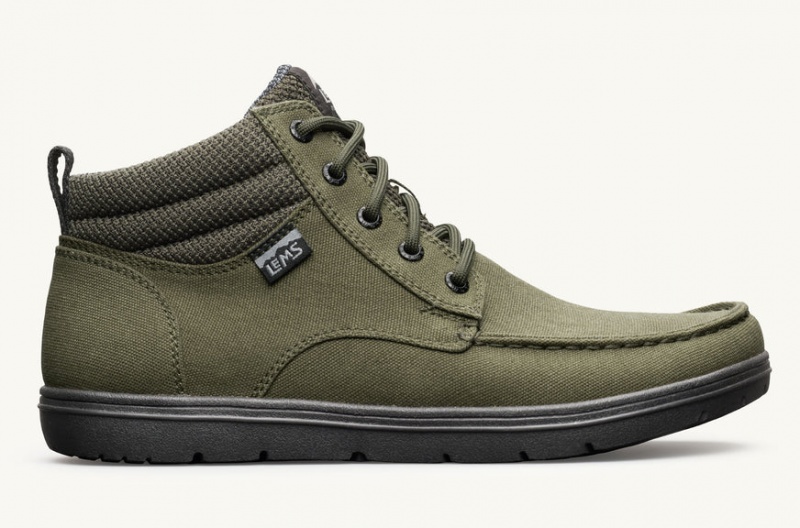 Lems Boulder Boot Mid Vegán Női Barefoot Zöld AXS-70817