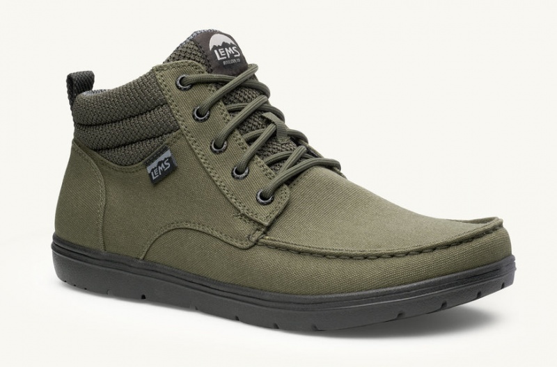 Lems Boulder Boot Mid Vegán Női Barefoot Zöld AXS-70817