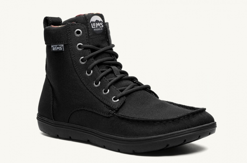 Lems Boulder Boot Nejlon Férfi Túrabakancs Fekete DPV-32988