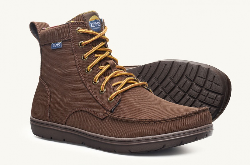 Lems Boulder Boot Nejlon Túrabakancs Barna EEW-43986