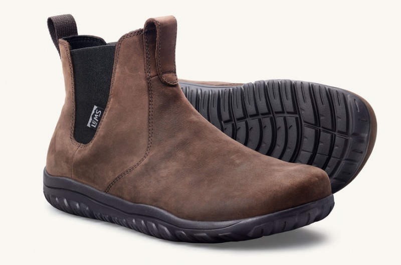 Lems Chelsea Boot Vízálló Férfi Barefoot Barna GYJ-47279