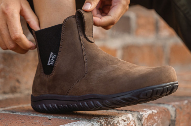 Lems Chelsea Boot Vízálló Női Barefoot Barna ALW-76570