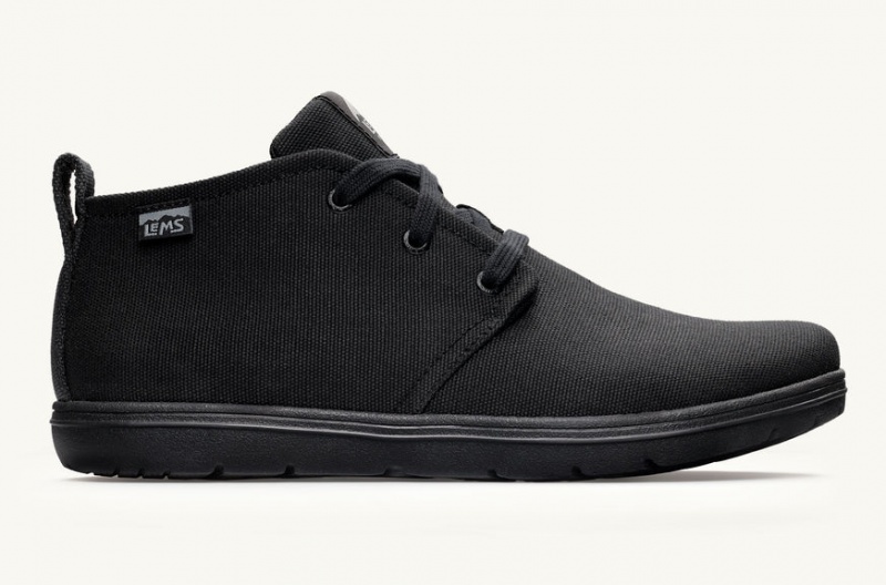 Lems Chukka Vászon Női Barefoot Fekete JFX-61377