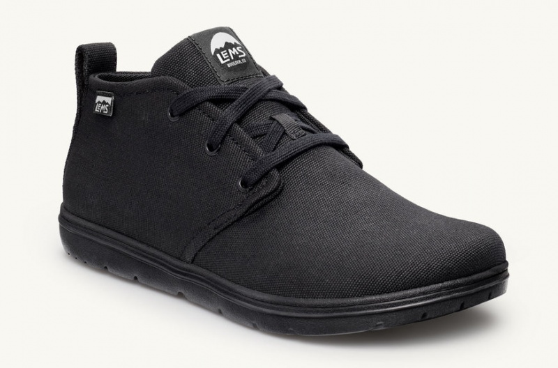 Lems Chukka Vászon Női Barefoot Fekete JFX-61377