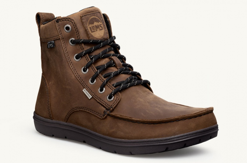 Lems Vízálló Boulder Boot Férfi Csizma - Barna EHP-14605